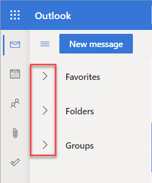 How to Add Outlook Online Mail Folders to Favorites