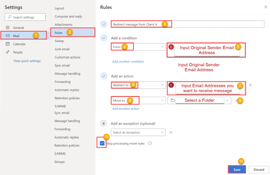 Redirect Rules Snapshot