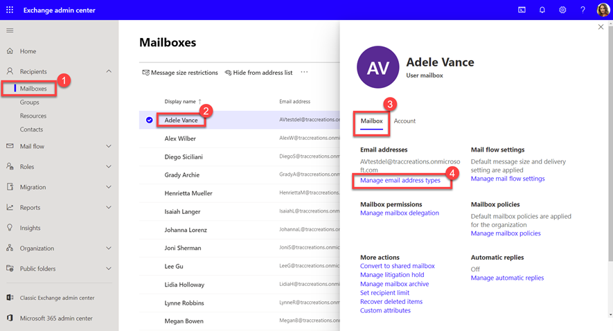 Edit Alias Email Screen