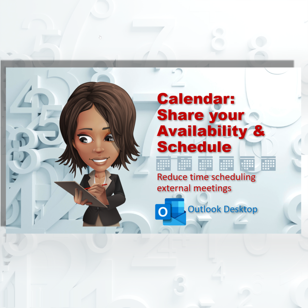 Share your schedule via email in Outlook Desktop » TRACCreations4E