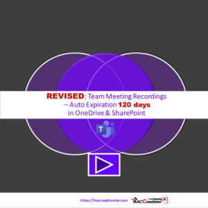 Microsoft Teams Meeting Recordings Auto-Expiration Changes