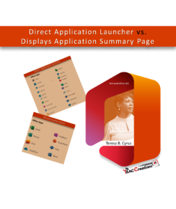 App Launcher vs Content Summary Page