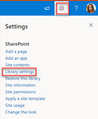 Wiki Library Settings