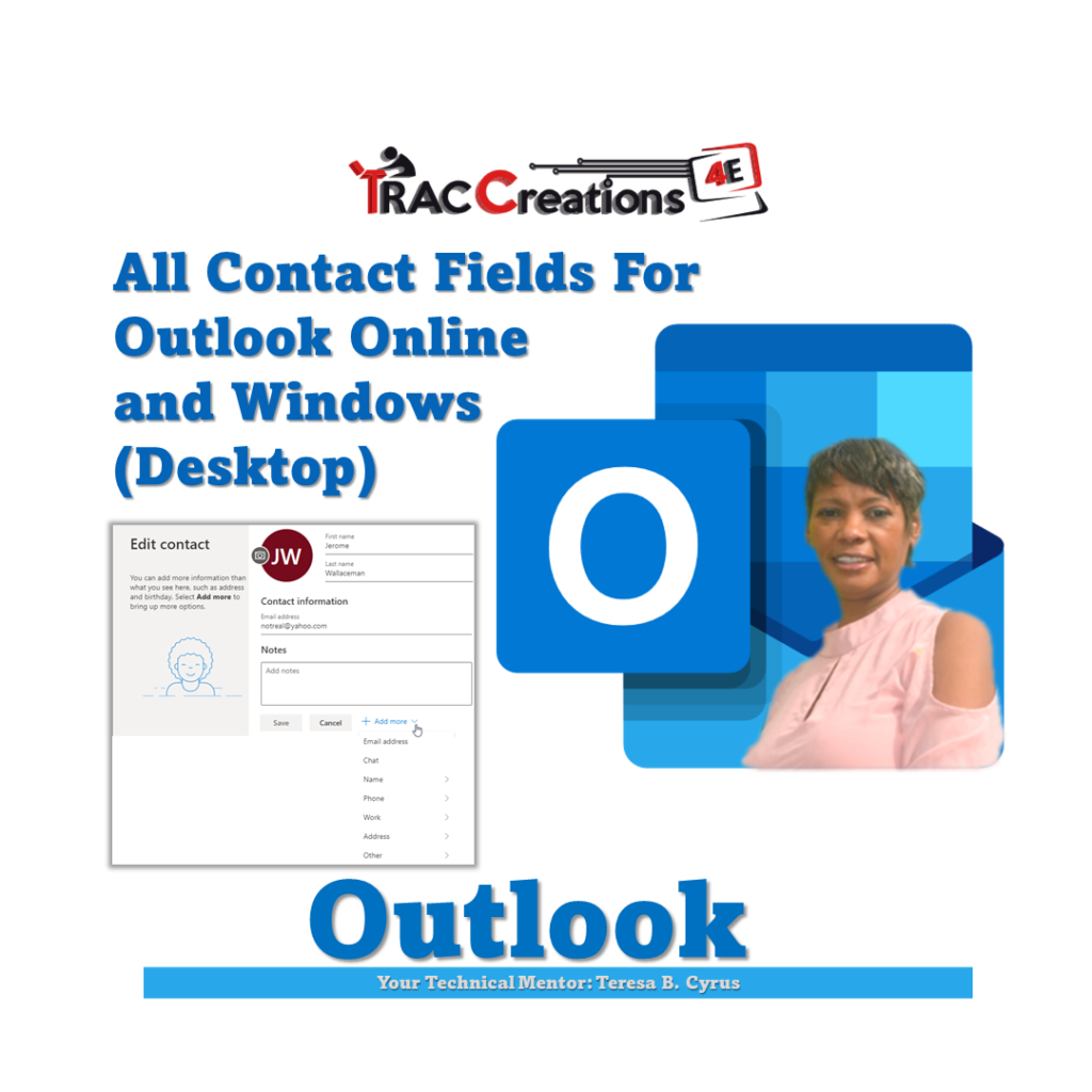 Outlook Contact Fields