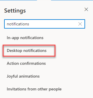 Outlook Online Notification Alerts Setting Search