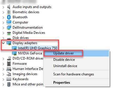 Update Driver