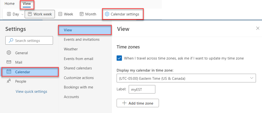 Show Multiple Time Zones In Outlook Calendar » TRACCreations4E