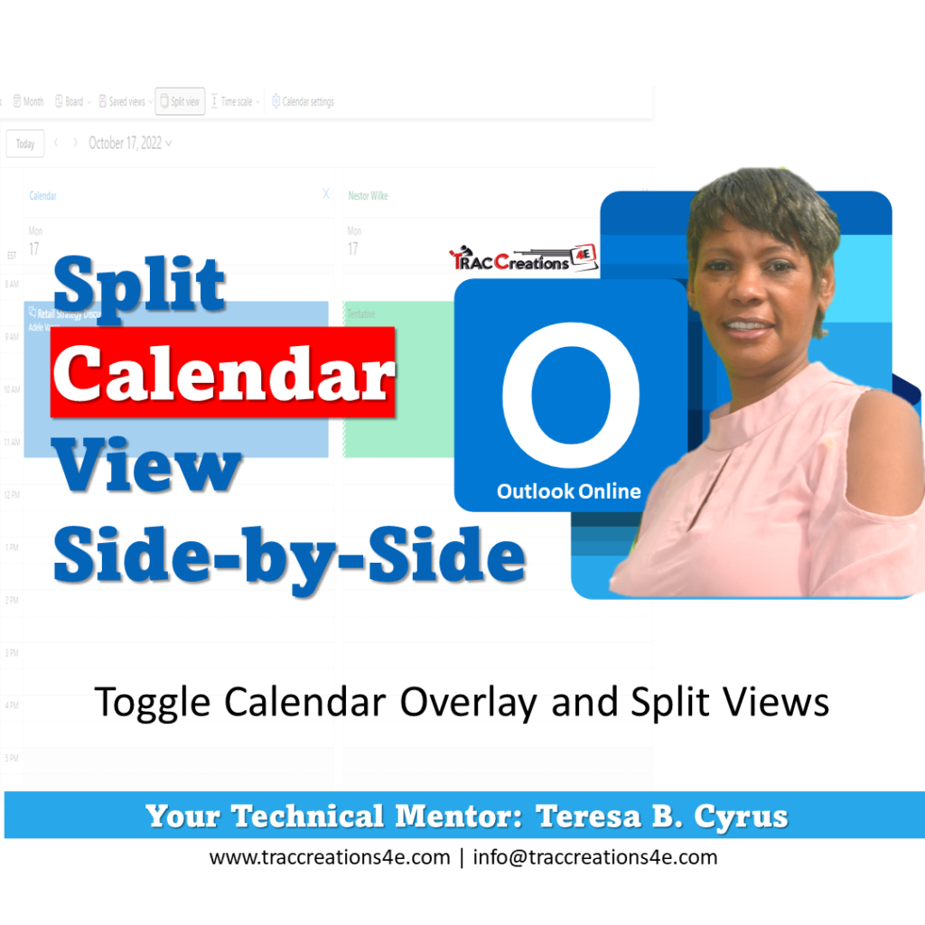 Show Multiple Calendars SidebySide or Overlay View » TRACCreations4E