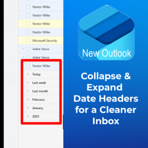 Collapse Expand Date Headers