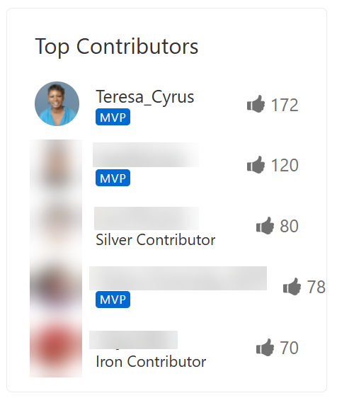 Microsoft Technical Community Top Contributor