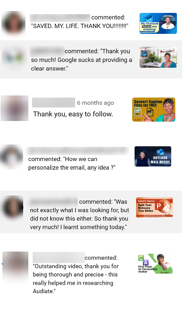 TRACCreations4e YouTube Comments