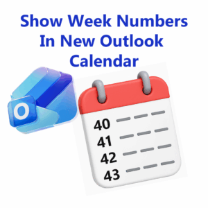 Show week numbers on calendar ~TRACCreations4e