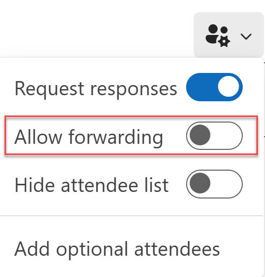 Disallow Outlook Forwarded Meeting Screen