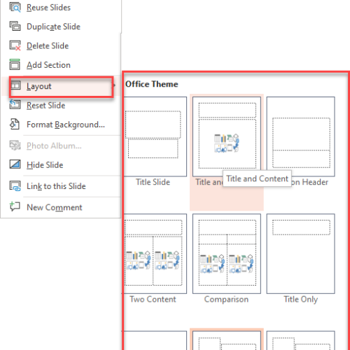 Powerpoint Placeholders Split Between